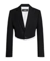 Dsquared2 Raw-finish Blazer In Black