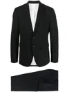 Dsquared2 Tailored Suit With Notch Lapel Design In Black