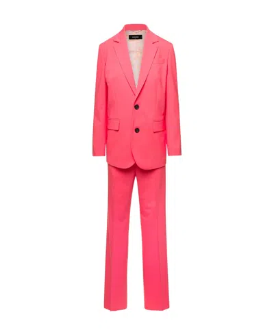 Dsquared2 Single-breasted Suit In Orange