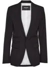 Dsquared2 Einreihiges Sakko In Schwarz