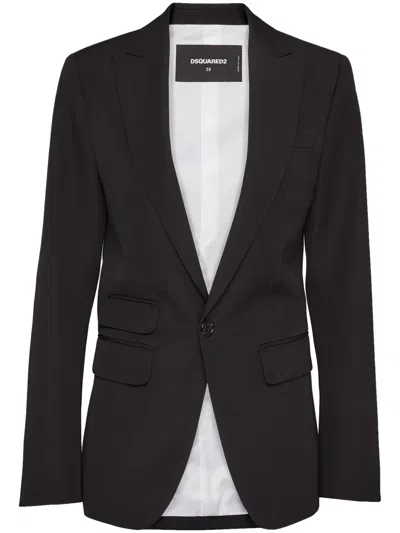 Dsquared2 Einreihiges Sakko In Schwarz
