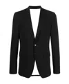 Dsquared2 Wool Blend Single Breasted Suit With Satin Shawl Lapel In Black
