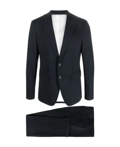 Dsquared2 Tailored Suit With Notch Lapel Design In Blue