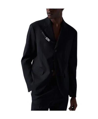 Dsquared2 Single-breasted Wool Suit Jacket In Black