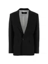 Dsquared2 Stretch Wool Blend Oversized Tailored Blazer In Black