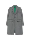 Dsquared2 Single-breasted Notched-lapel Coat In Gray