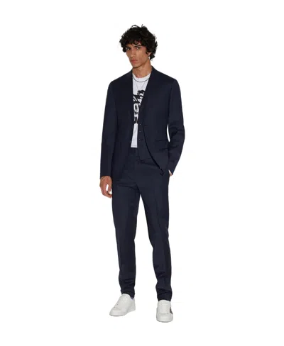 Dsquared2 Single-breasted Three-piece Tailored Suit In Blue