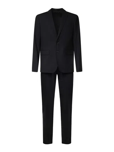 Dsquared2 Single-breasted Wool Suit In Black