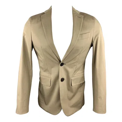 Pre-owned Dsquared2 Size 36 Taupe Cotton Blend Notch Lapel Sport Coat In Brown