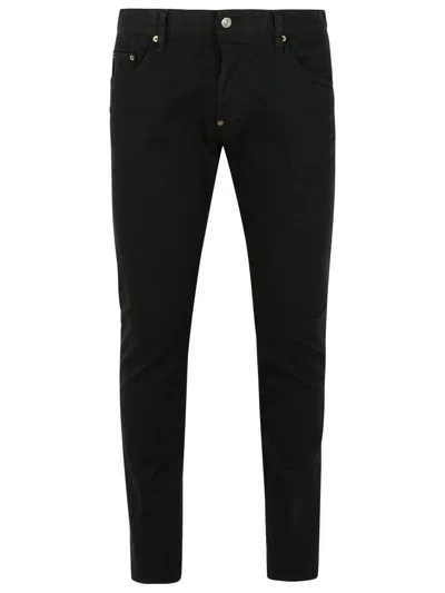 DSQUARED2 DSQUARED2 'SKATER' BLACK COTTON JEANS MEN