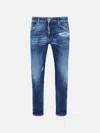 Dsquared2 'skater' Blue Cotton Jeans In Blue