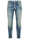 Dsquared2 'skater' Blue Denim Jeans Men In Gray