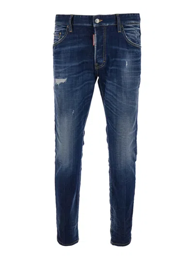 Dsquared2 Skater Slim-cut Jeans In Blue