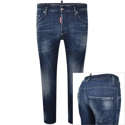 Dsquared2 Skater Dark Wash Jeans Blue
