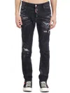 Dsquared2 Distressed Skater Denims With Stonewash Effect