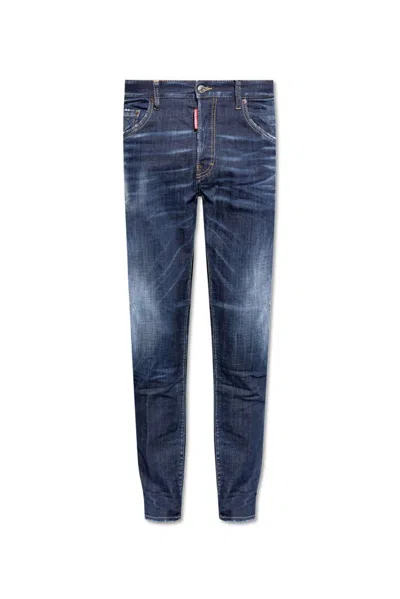 Dsquared2 Skater Distressed Jeans In Blue