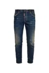 Dsquared2 Men's Pants 5 Pockets In Navy Blue