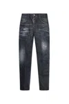 DSQUARED2 SKATER DISTRESSED STARIGHT-LEG JEANS