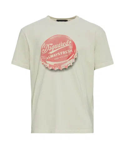 Dsquared2 Skater Fit Cotton T-shirt In White