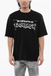 Dsquared2 Skater Fit T-shirt With Contrasting Print In Black