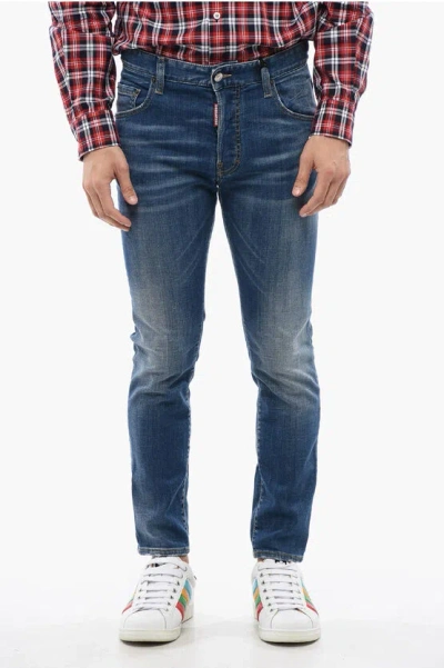 Dsquared2 Skater Fit With Pin Detail In Blue