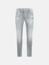 Dsquared2 'skater' Grey Cotton Denim Jeans In Gray