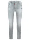 Dsquared2 'skater' Grey Cotton Denim Jeans In Gray