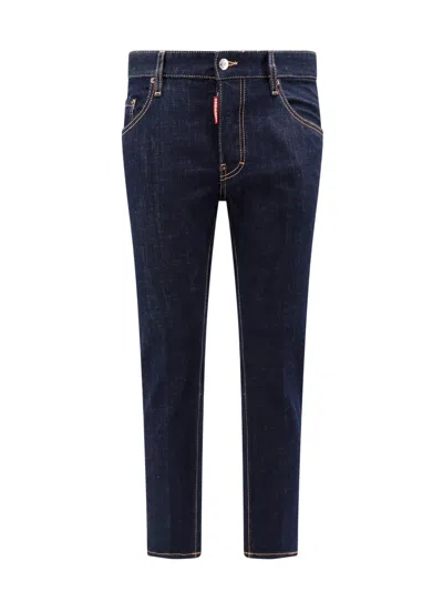 DSQUARED2 LOGO PATCHED SLIM JEANS