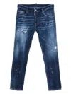 Dsquared2 Indigo Blue Stretch Cotton Jeans In Blue