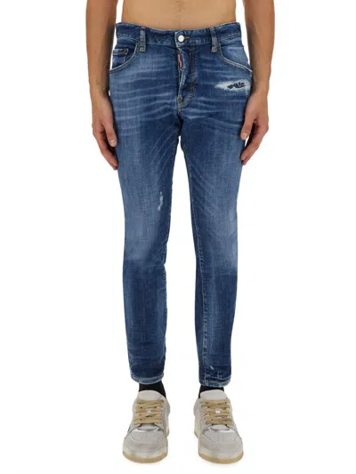 Dsquared2 Skater Jeans In Blue