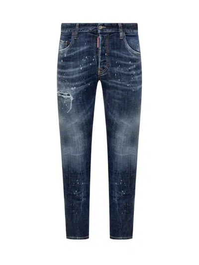 Dsquared2 Dsquared Stretch Denim Jeans In Blue