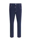 Dsquared2 Five-pocket Button-up Jeans With Logo Patch