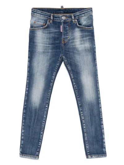 Dsquared2 Kids' Skater Jeans In 蓝色