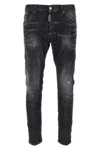 Dsquared2 Skater Jean Distressed Faded Effect In Black