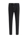 Dsquared2 Sleek Black Jeans With Comfortable Stretch Fabric And Modern Fit In Black