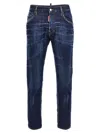 Dsquared2 Bleach-effect Skinny Denim Jeans In Blue