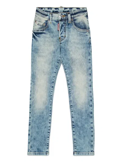 Dsquared2 Kids' Skater Jeans In Blue