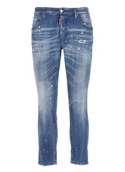 Dsquared2 Skater Jeans In Blue