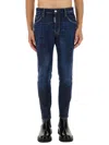 Dsquared2 Man Jeans Blue Size 30 Cotton, Elastane In Burgundy