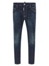 Dsquared2 Belt Loop Jeans In Blue