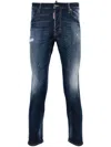 Dsquared2 Distressed Skinny Jeans In Blue
