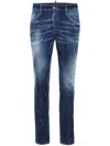 Dsquared2 Dsquared Men Slim Jeans With A Lived-in Effect In Blue