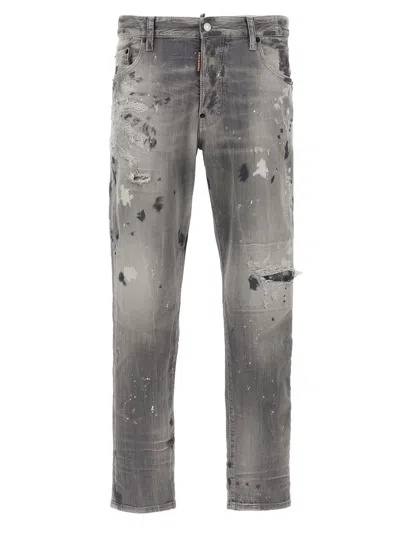 Dsquared2 Skater Jeans In Gray