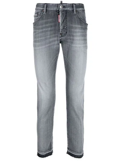 Dsquared2 Cool Guy Stretch Cotton Denim Jeans In Grey