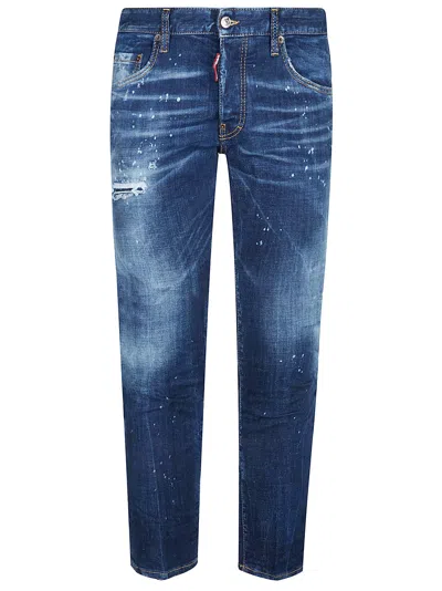 Dsquared2 Skater Jeans In Navy Blue