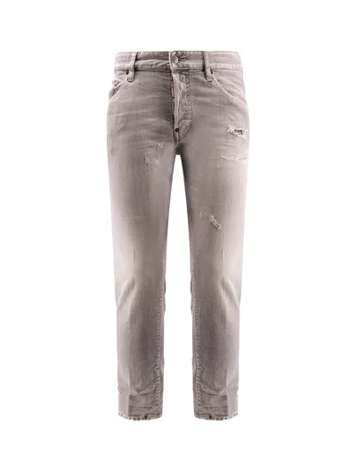 Dsquared2 Skater Jeans With Destroyed Effect In Gray