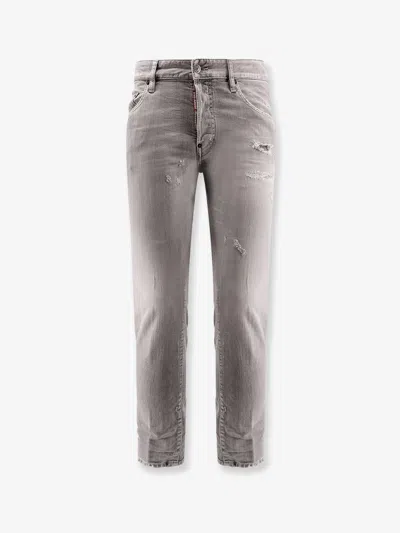 DSQUARED2 SKATER JEANS WITH DESTROYED EFFECT