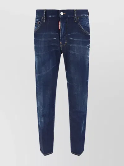 Dsquared2 Skater Jeans With Embroidered Back Pocket In Multi