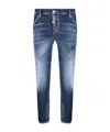 Dsquared2 Jeans With Maxi Logo Tag In Blue