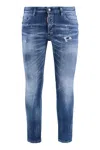 Dsquared2 Distressed Slim-fit Jeans In Denim